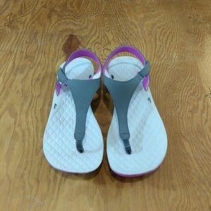 Women's Columbia Sandals, Grey and Purple Size 10